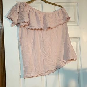 Blush One Shoulder Top